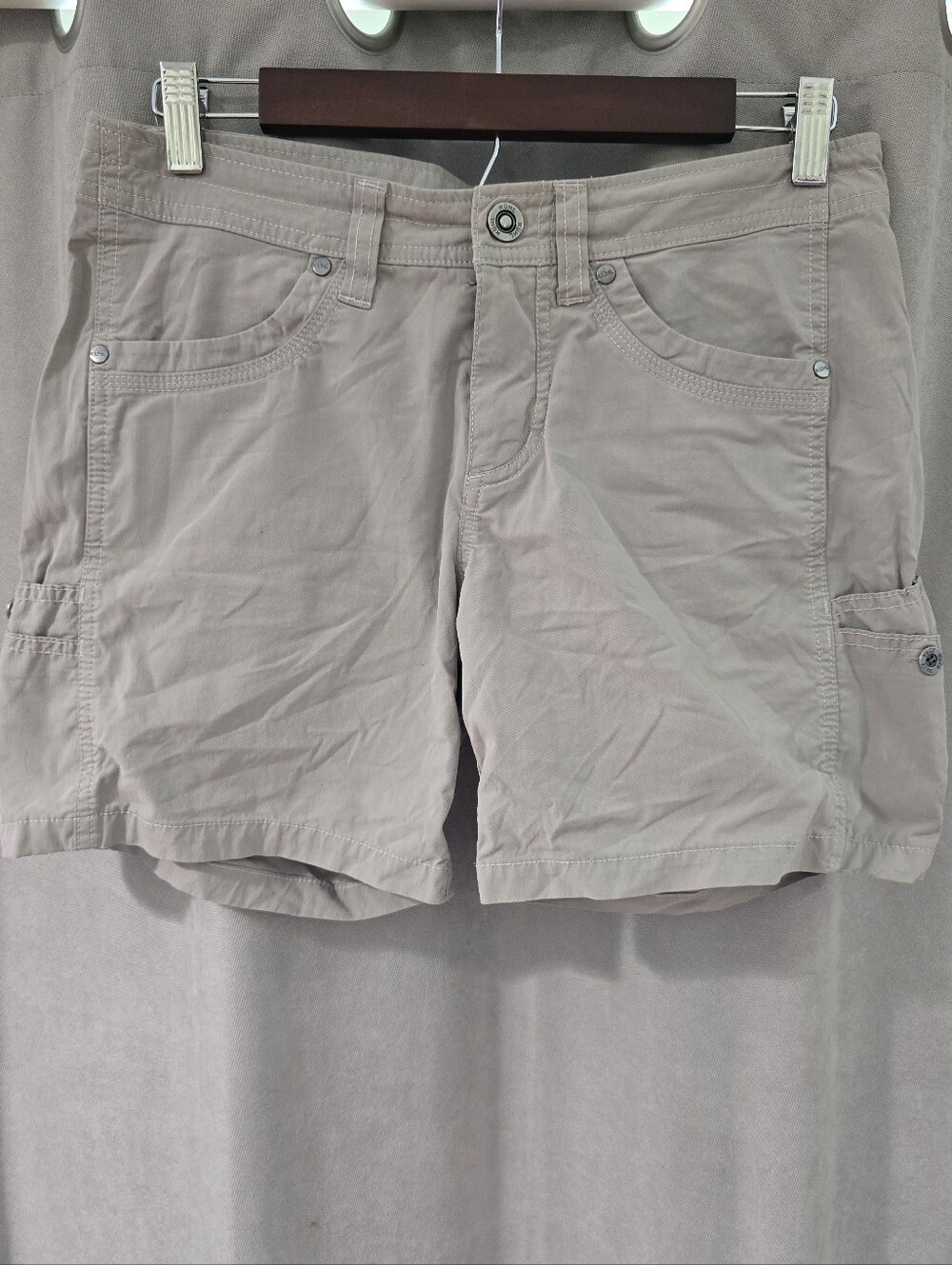 KUHL womens free range hiking shorts khaki size 4